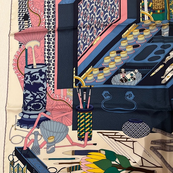 2017 by Pierre Marie Silk scarf Hermes ‘ Tresors D’Un Artiste’ ;multicolor - Picture 10 of 15